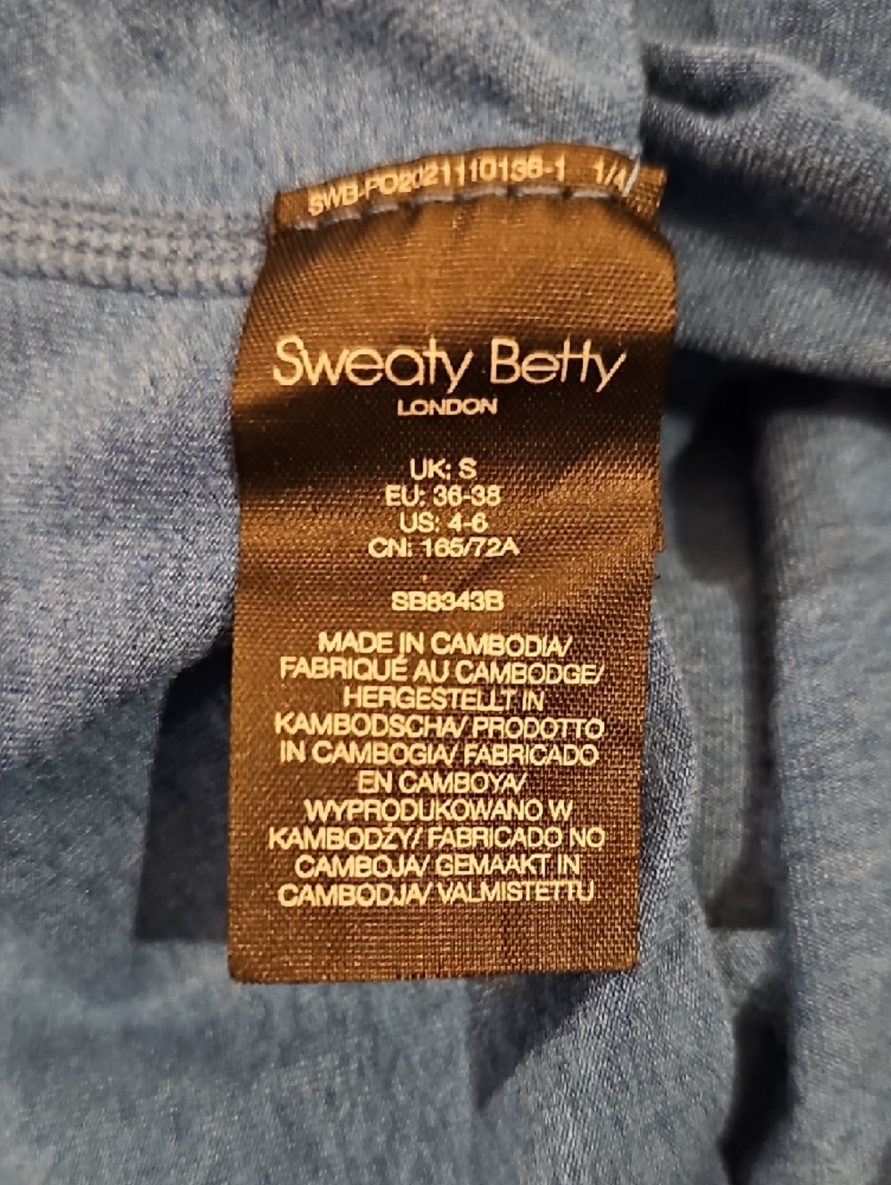 Sweaty Betty Gary Sleeveless Active Athleisure Romper in Blue Sz S, Women's 4/6 - Picture 9 of 11